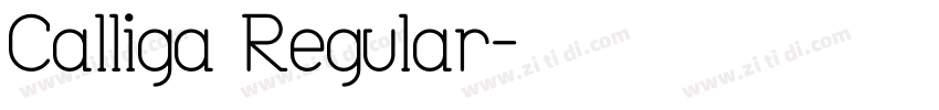 Calliga Regular字体转换